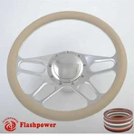 14" Billet Aluminum 9 Hole Steering Wheel Kit W/ Horn Button & Adapter. Fixed Price $185.50.