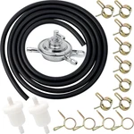 Minho 6.5foot Lenght 1/4" Id Gas Hose Tube Line + 2pcs 5/16" Fuel Filters 12pc. Fixed Price $12.64.
