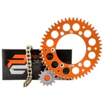 Primary Drive 1021390262 Chain And Sprocket Kit - Aluminum Rear/gold X-ring. Fixed Price $147.23.