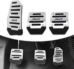 3pcs Non-slip Car Pedal Pads, Aluminum Alloy Gas Pedal&brake 3 Pcs, Silver. Fixed Price $16.99.