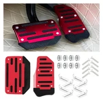 2pcs Non-slip Car Pedal Covers, Automatic Transmission Gas Brake Red. Fixed Price $19.33.