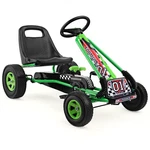 Go Kart 4 Wheel Pedal Quad Adjustable Seat Safety Brakes Green Honey Kids Foot. Fixed Price $179.99.