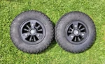 New Pair Of Azusalite 6" Go-kart Front Wheels With Tires And Spindles. Fixed Price $110.00.
