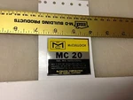 Mcculloch Kart Shroud Decal Small Mc20 Mc-20. Fixed Price $12.09.
