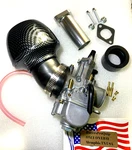 Minibike 26mm Flat Slide Hi-perf Carb Kit W/ Filter 196 212 224cc New 24hrship. Fixed Price $65.49.