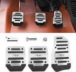 Ziciner 3pcs Non-slip Car Pedal Pads, Manual Gearbox Gas Silver&manual. Fixed Price $11.94.