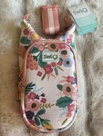 Swig Life Peach Floral Print Water Bottle Bag With Shoulder Strap Nwt. Fixed Price $18.00.