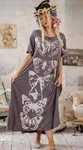Magnolia Pearl Butterfly Totem Tee Long Dress Wearable Art Ozzy Last One!. Fixed Price $308.75.