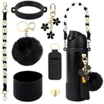 Owala Water Bottle Accessories Bundle: Silicone Boot, Charms, Handle, Strap, Rub. Fixed Price $20.38.