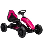 Kids Pedal Go Kart W/ Swing Axle, Shock-absorbed Wheels, Blue. Fixed Price $129.99.