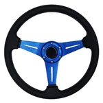 Yehicy 13.8 Racing Steering Wheel Quick Release For Car 350mm Diameter, Blue. Fixed Price $51.99.