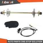 Labwork 29" Go Kart Rear Live Axle Kit Chain Sprocket Brake Wheel Hub Assembly. Fixed Price $76.37.