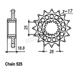 Jt Sprockets Front Sprocket - Jtf704.15. Fixed Price $22.62.