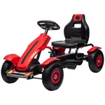 Kids Pedal Go Kart W/ Adjustable Seat, Rubber Wheels, Red. Fixed Price $169.89.