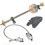 Tinvhy Go Kart 44 Inch Rear Axle Kit Pillow Blocks Sprocket Brake D.... Fixed Price $309.32.