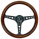 Hiracing 14inch Universal Classic Wood Grain Steering Wheel Brushed 3 Brown. Fixed Price $105.99.