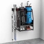 Wall Mount Golf Bag Organizer 2 Bags Stand Golfing Rack Black Walmann Equipment. Fixed Price $179.99.