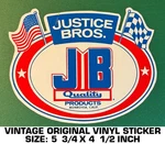 Justice Bros Quality Products - Vintage Original Vinyl Decal Sticker. Fixed Price $9.45.