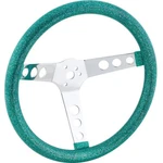 Speedway 13 Inch Green Metalflake 60s Style Steering Wheel, 3-1/2 Dish. Fixed Price $63.99.