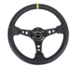 Nrg Reinforced Deep Dish (3in.) Steering Wheel Leather/yellow Center Rst-006bk-y. Fixed Price $159.00.