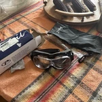 Airfoil 9305 Fit Over Goggles Gloss Black Frame Clear Lens. Fixed Price $40.00.
