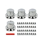 Munirater 4pcs Rear Wheel Axle Hub Cover Kit 33mm Nut Covers Chrome Abs Plast.... Fixed Price $107.81.