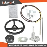 Labwork 10ft Boat Rotary Steering System Outboard Kit With 12.4" Wheel Ss13710. Fixed Price $87.42.