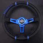 14" Blue Aluminum Rastp Deep Dish Drifting Sport Steering Wheel Racing Car Us. Fixed Price $35.35.