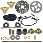Go Kart Drift Trike Rear Live Axle Kit, Sprocket & Hub, Brake Assembly,chain,hub. Fixed Price $77.03.