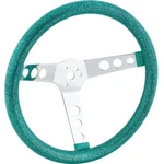Speedway Motors 13 Inch Green Metalflake 60s Style Steering Wheel. Fixed Price $113.99.
