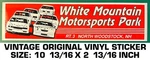 White Mountain Motorsports Park - Vintage Original Vinyl Decal Sticker Nascar. Fixed Price $10.24.