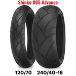 New Shinko 005 Advance Motorcycle Tire Set Front Rear 120 21" + 240/40-18 18". Fixed Price $324.90.