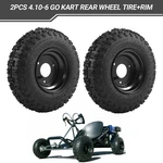 4.10-6 Rear Tires Wheel 3 Lug Stud Rim 6" Tire Wheels For Quad Bike Go Kart Atv. Fixed Price $75.90.