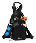 Dikuer Water Bottle Holder With Strap, 4 Big Pockets 4" X 5" 12", Black. Fixed Price $31.99.