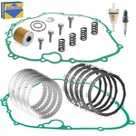 Clutch & Friction Steel Plates With Cover Gasket Kit For Kawasaki Bayou 300 K.... Fixed Price $67.27.