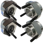 New Wheel Hub Set 5/8" Bearing 1" Or 1-1/4" Rear Racing Metric Wheels Go Kart. Fixed Price $139.96.