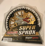 New Supersprox, Stealth Sprocket, 45t, Chain Size 525, Rst-1332-45-gld, Gold. Fixed Price $89.99.