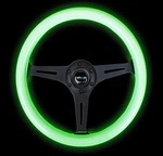 Nrg Innovations Nrg-st-015bk-gl Steering Wheel - 350mm 25mm Deep Glow Green. Fixed Price $246.99.