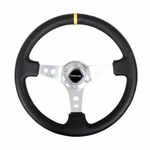 Nrg Rst-006sl-y Sport Steering Wheel 350mm 3" Deep Silver Spoke Round Holes. Fixed Price $147.10.