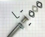 Genexhaust For Champion #90a Cover Plate 1" Steel Exhaust Extension 8 Ft. Fixed Price $106.00.