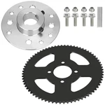 Yoxufa 72 Tooth Sprocket 35 Chain + Go Kart Hub With 1" Bore 72t. Fixed Price $49.92.