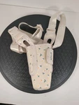 Ello Neoprene Carrier Sling Water Bottle Floral Cream Strap Pouch Zip 24oz. Fixed Price $10.94.