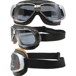 Nannini Rider Padded Motorcycle Goggles Hand-sewn Brown Leather Frames Clear. Fixed Price $99.99.