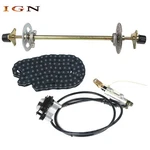 29" Go Kart Rear Live Axle Kit, Sprocket+hub+brake Assembly+chain+disc Usa. Fixed Price $74.12.