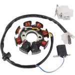 Magneto Ignition Stator 4 Wires Ac 8 Poles Fits For Gy6 49cc 50cc 80cc 100cc .... Fixed Price $26.16.