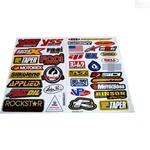 Multicolored Waterproof Racing Gear Decal Stickers For Bikes & Cars - 2 Sheets. Fixed Price $15.28.