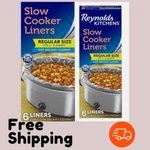 Reynolds Kitchens Slow Cooker Liners Regular Fits 3-8 Quarts 6 Count. Fixed Price $7.95.