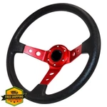 Qymopay Red Drifting Deep Dish 6 Bolt Racing Steering Wheel. Fixed Price $42.99.