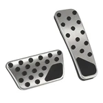 Brake Pedal Pad Gas Accelerator Cover Set Replace For Dodge Silver Tone. Fixed Price $27.69.