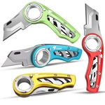 Tondiamo 4 Pcs Folding Pocket Utility Knife Heavy Duty Box Cutter Razor. Fixed Price $49.98.